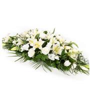 White Casket Arrangement