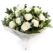 Valentine's Dozen White Roses